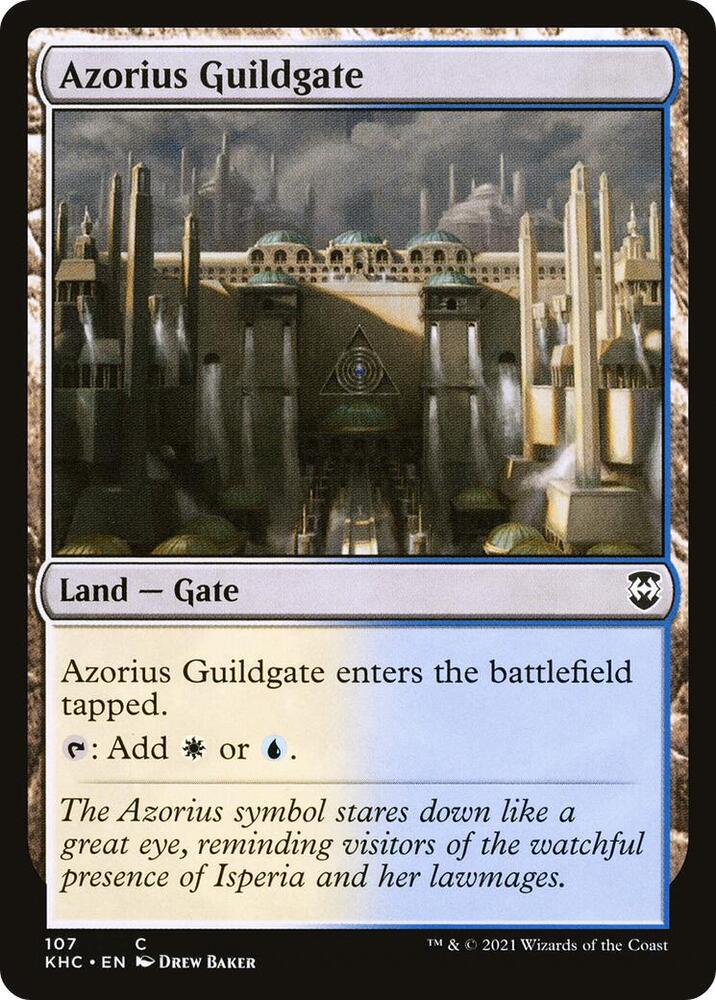 Azorius Guildgate 107 card from Commander: Kaldheim