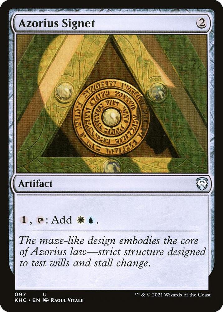 Azorius Signet 97 card from Commander: Kaldheim