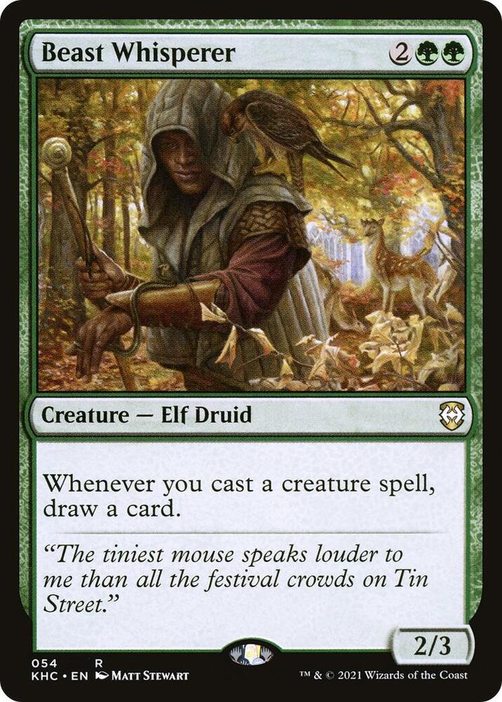 Beast Whisperer 54 card from Commander: Kaldheim