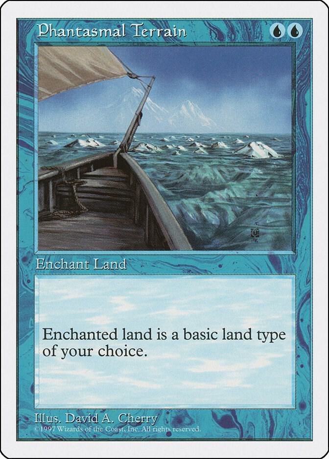 Phantasmal Terrain card from Fifth Edition
