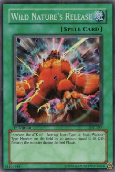 Wild Nature's Release IOC-033 card from Invasion of Chaos
