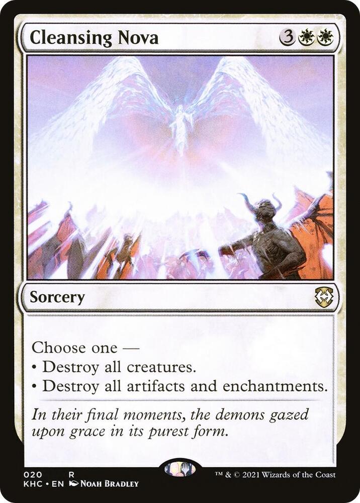 Cleansing Nova 20 card from Commander: Kaldheim