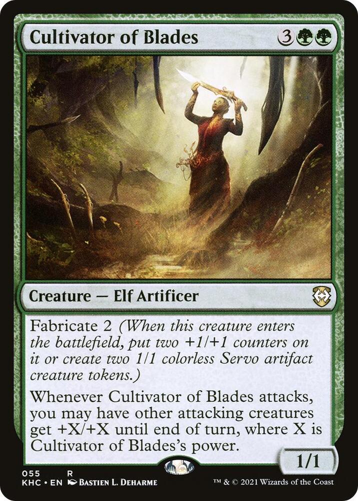 Cultivator of Blades 55 card from Commander: Kaldheim