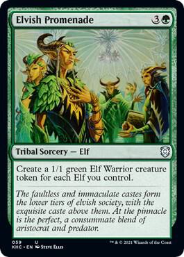 Elvish Promenade 59 card from Commander: Kaldheim