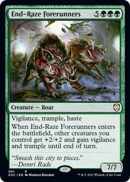 End-Raze Forerunners 61 card from Commander: Kaldheim