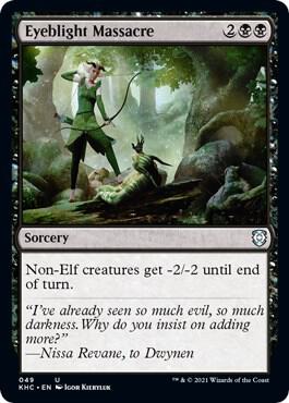 Eyeblight Massacre 49 card from Commander: Kaldheim