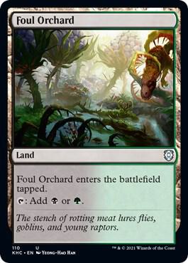 Foul Orchard 110 card from Commander: Kaldheim