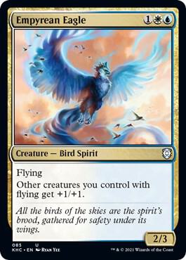 Empyrean Eagle 85 card from Commander: Kaldheim