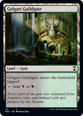 Golgari Guildgate 111 card from Commander: Kaldheim