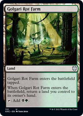 Golgari Rot Farm 112 card from Commander: Kaldheim
