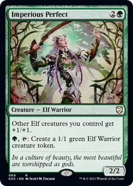 Imperious Perfect 64 card from Commander: Kaldheim