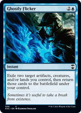 Ghostly Flicker 39 card from Commander: Kaldheim