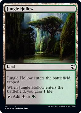 Jungle Hollow 113 card from Commander: Kaldheim