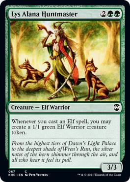 Lys Alana Huntmaster 67 card from Commander: Kaldheim