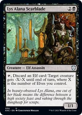Lys Alana Scarblade 50 card from Commander: Kaldheim