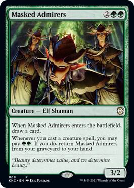 Masked Admirers 69 card from Commander: Kaldheim