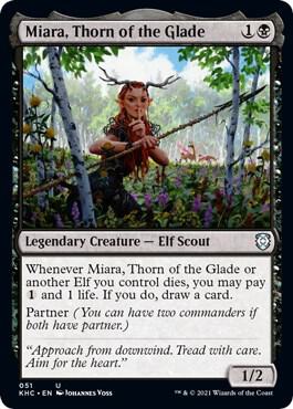 Miara, Thorn of the Glade 51 card from Commander: Kaldheim