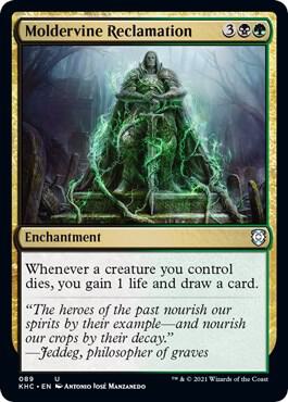 Moldervine Reclamation 89 card from Commander: Kaldheim