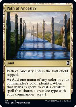 Path of Ancestry 117 card from Commander: Kaldheim