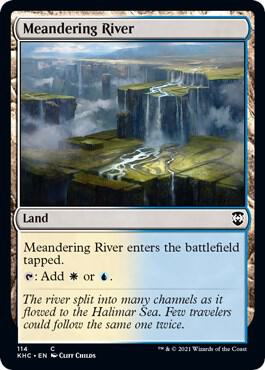 Meandering River 114 card from Commander: Kaldheim