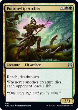 Poison-Tip Archer 90 card from Commander: Kaldheim