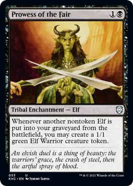 Prowess of the Fair 53 card from Commander: Kaldheim