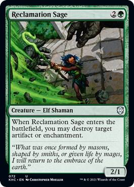 Reclamation Sage 72 card from Commander: Kaldheim