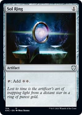 Sol Ring 104 card from Commander: Kaldheim