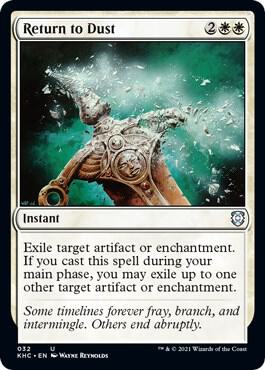 Return to Dust 32 card from Commander: Kaldheim