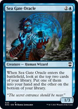Sea Gate Oracle 43 card from Commander: Kaldheim