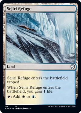 Sejiri Refuge 118 card from Commander: Kaldheim
