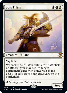 Sun Titan 34 card from Commander: Kaldheim