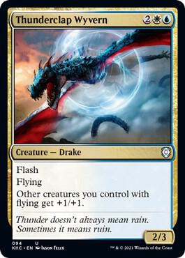 Thunderclap Wyvern 94 card from Commander: Kaldheim