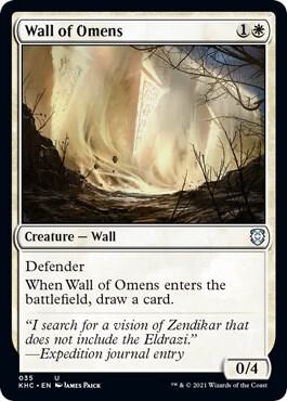 Wall of Omens 35 card from Commander: Kaldheim