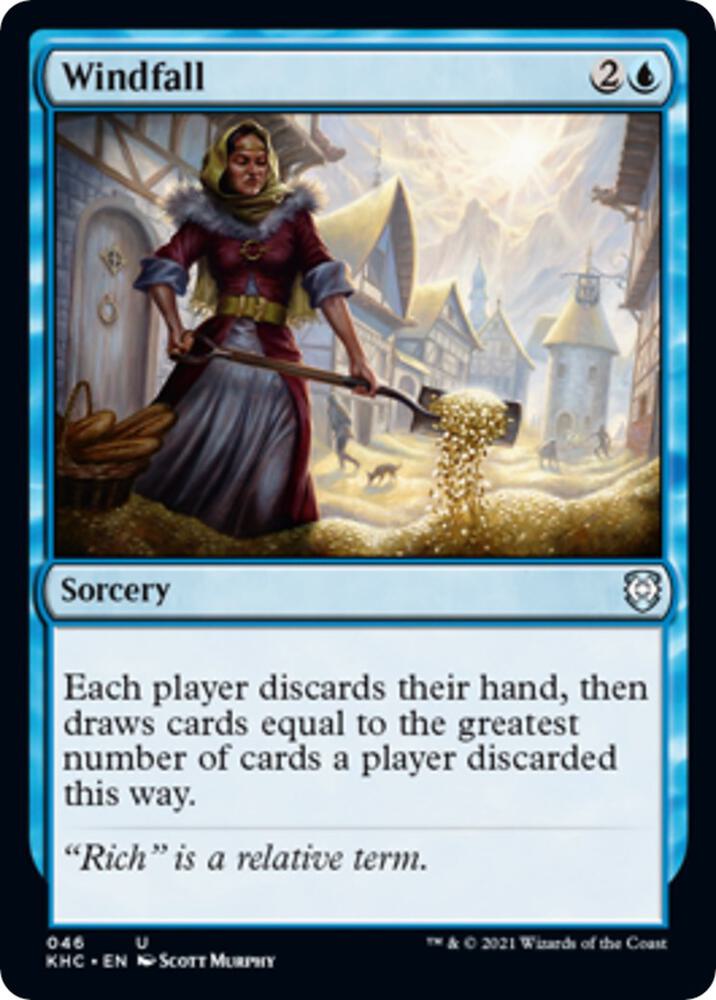 Windfall 46 card from Commander: Kaldheim