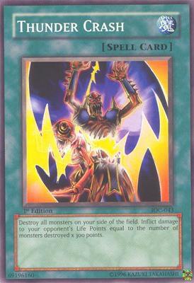 Thunder Crash IOC-043 card from Invasion of Chaos