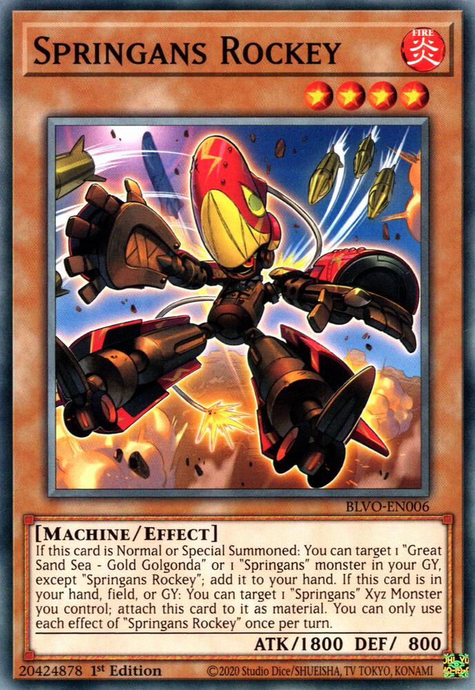 Springans Rockey BLVO-EN006 card from Blazing Vortex