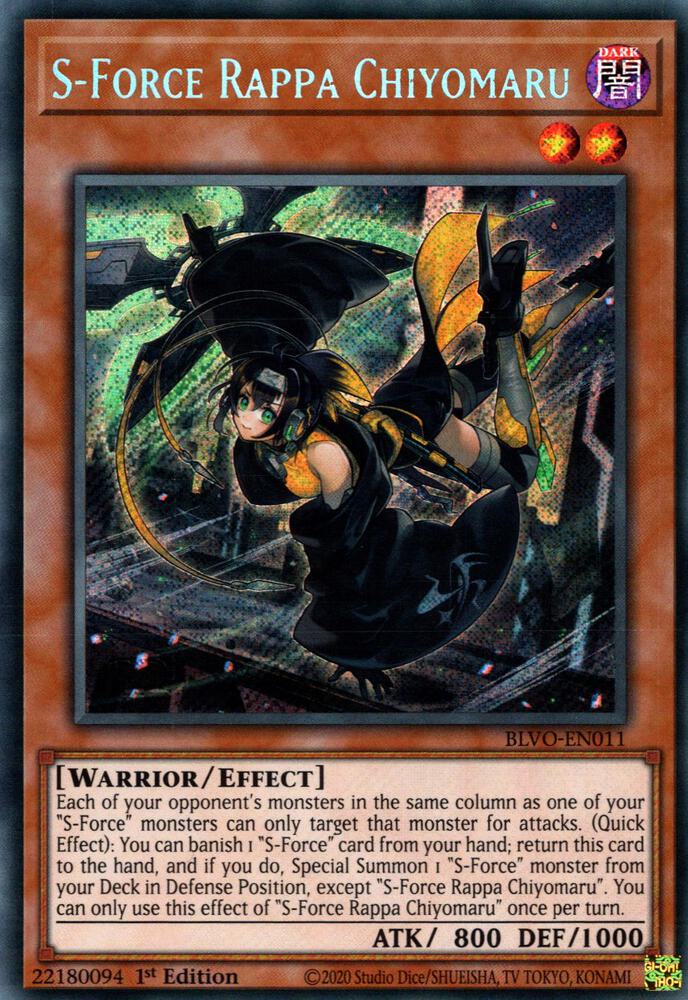 S-Force Rappa Chiyomaru BLVO-EN011 card from Blazing Vortex