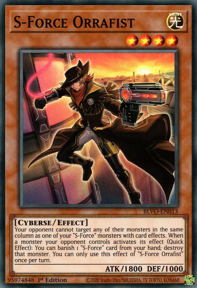 S-Force Orrafist BLVO-EN013 card from Blazing Vortex