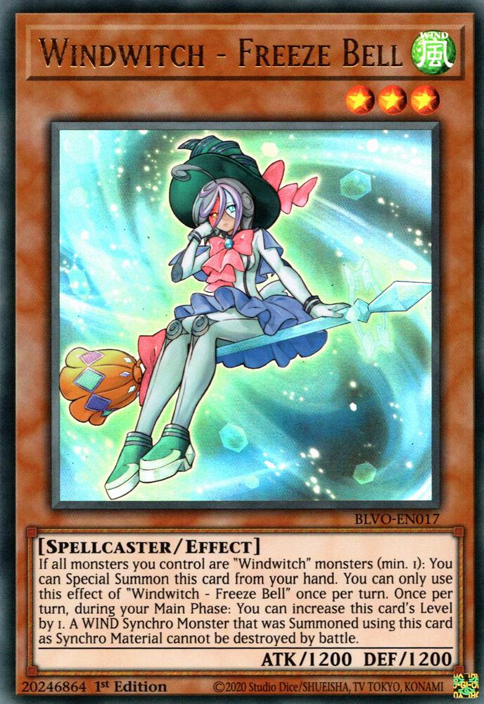Windwitch - Freeze Bell BLVO-EN017 card from Blazing Vortex