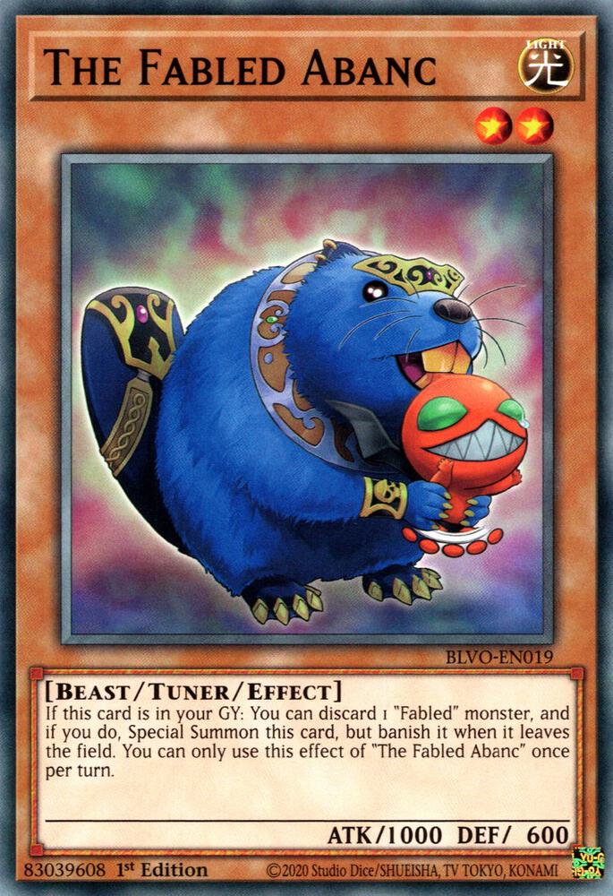 The Fabled Abanc BLVO-EN019 card from Blazing Vortex