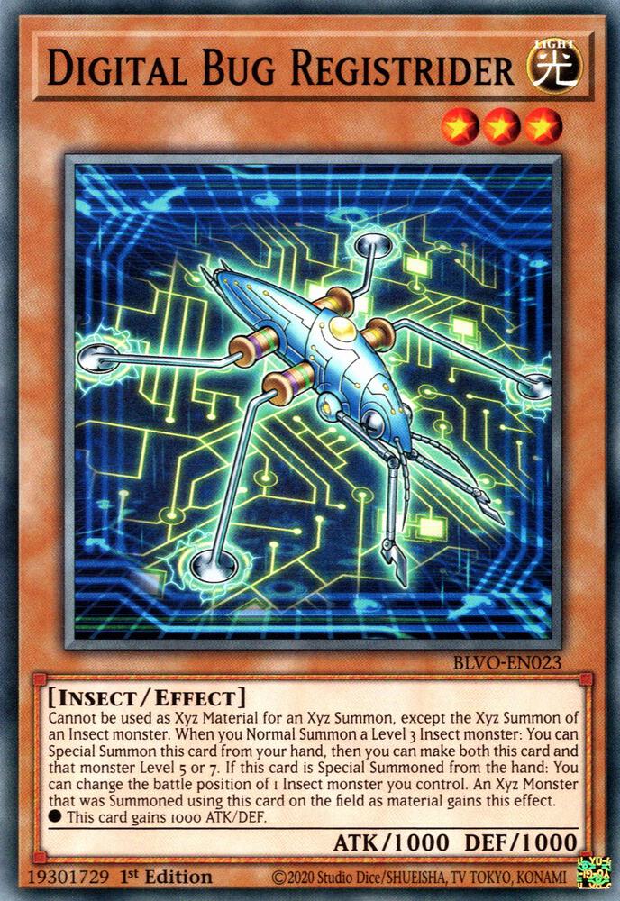 Digital Bug Registrider BLVO-EN023 card from Blazing Vortex