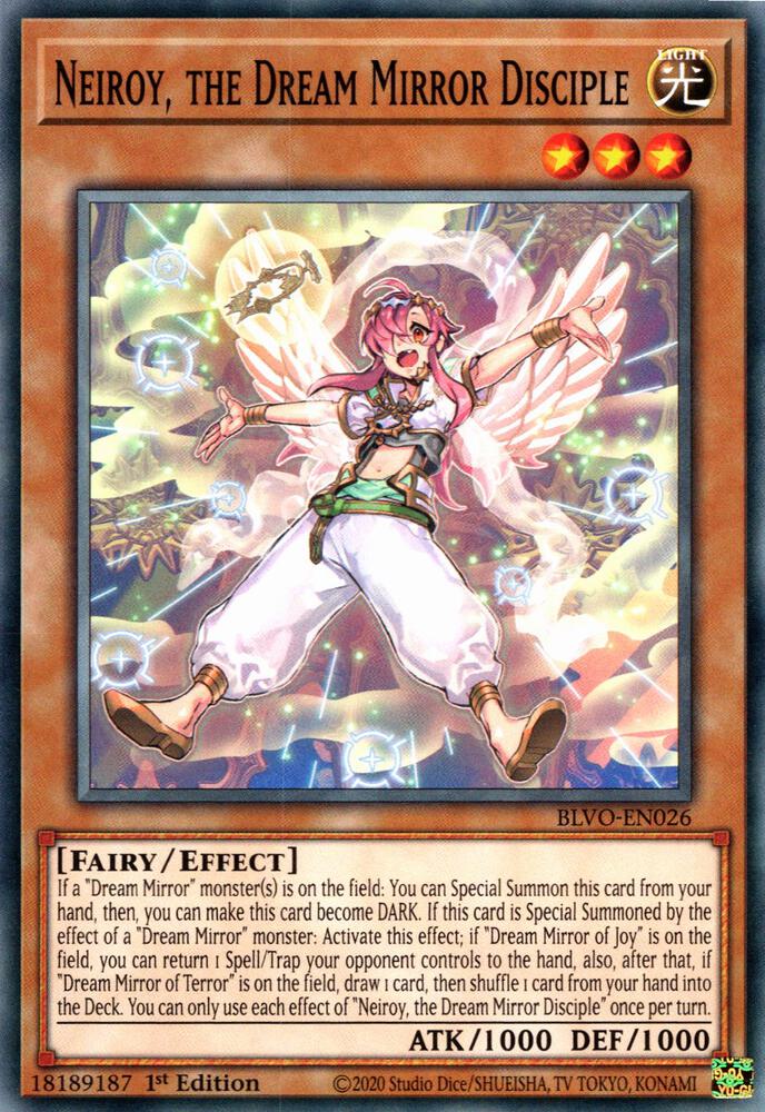 Neiroy, the Dream Mirror Disciple BLVO-EN026 card from Blazing Vortex