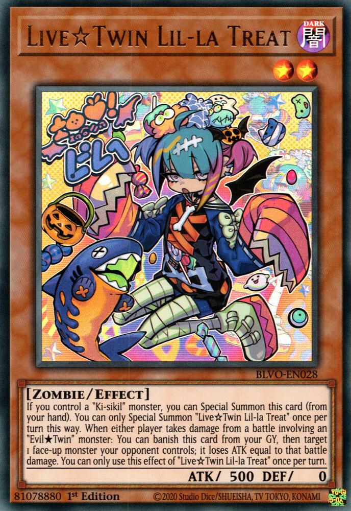 Live Twin Lil-la Treat BLVO-EN028 card from Blazing Vortex