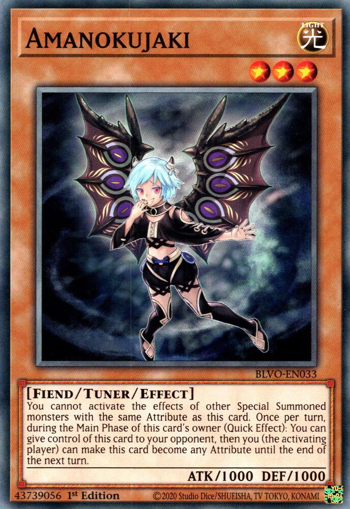 Amanokujaki BLVO-EN033 card from Blazing Vortex