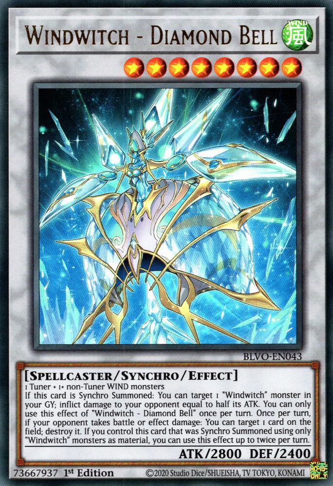 Windwitch - Diamond Bell BLVO-EN043 card from Blazing Vortex
