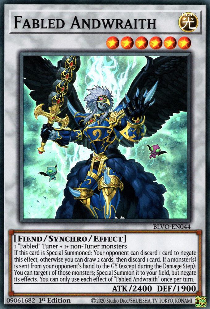Fabled Andwraith BLVO-EN044 card from Blazing Vortex
