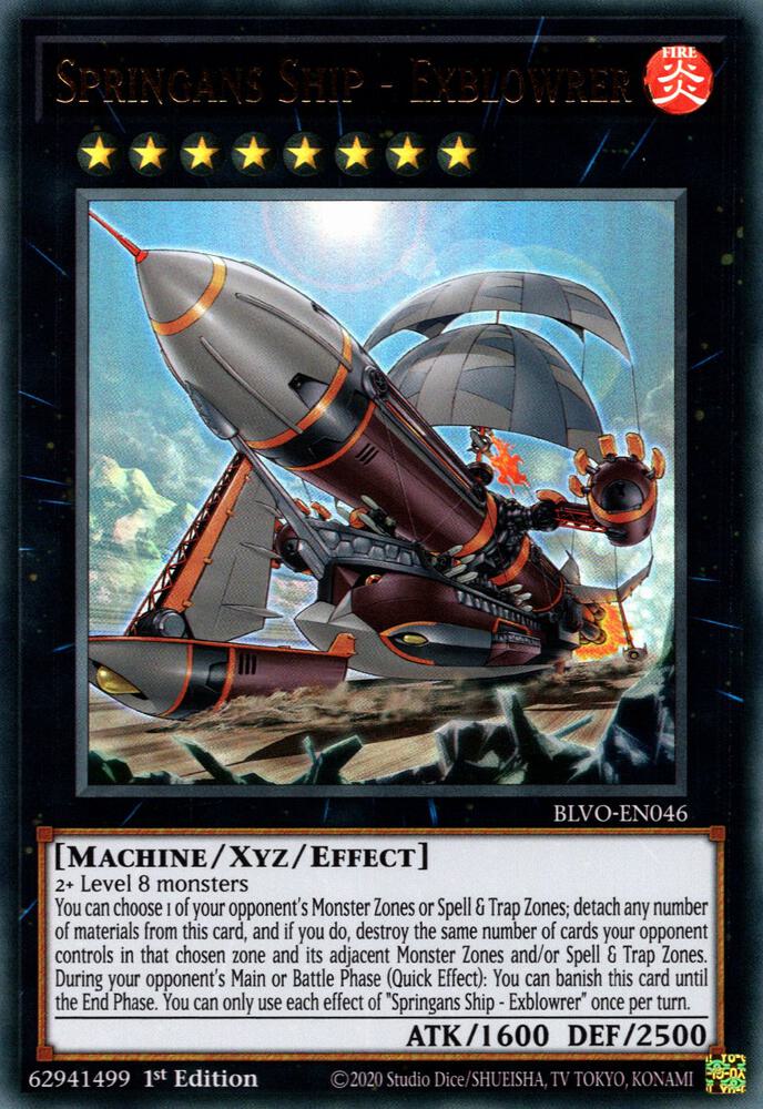 Springans Ship - Exblowrer BLVO-EN046 card from Blazing Vortex