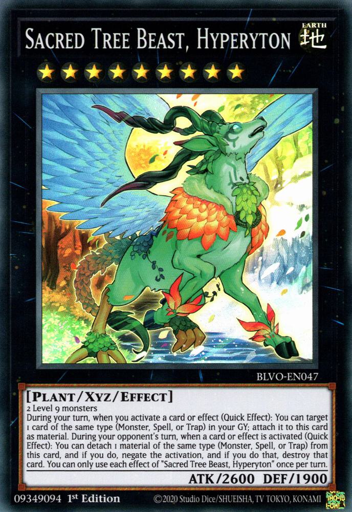 Sacred Tree Beast, Hyperyton BLVO-EN047 card from Blazing Vortex