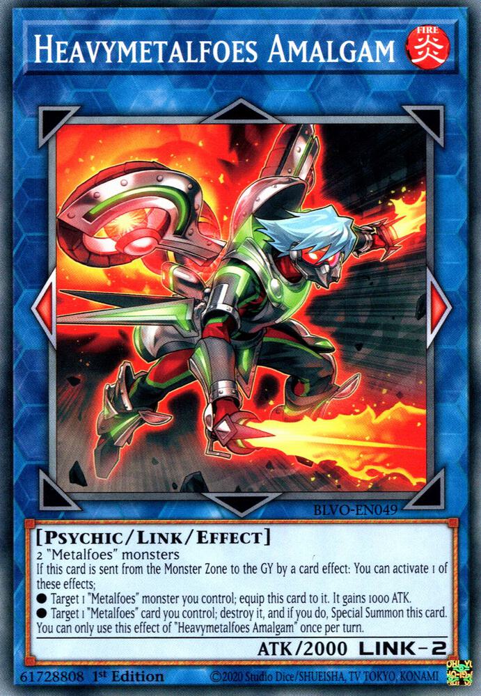 Heavymetalfoes Amalgam BLVO-EN049 card from Blazing Vortex